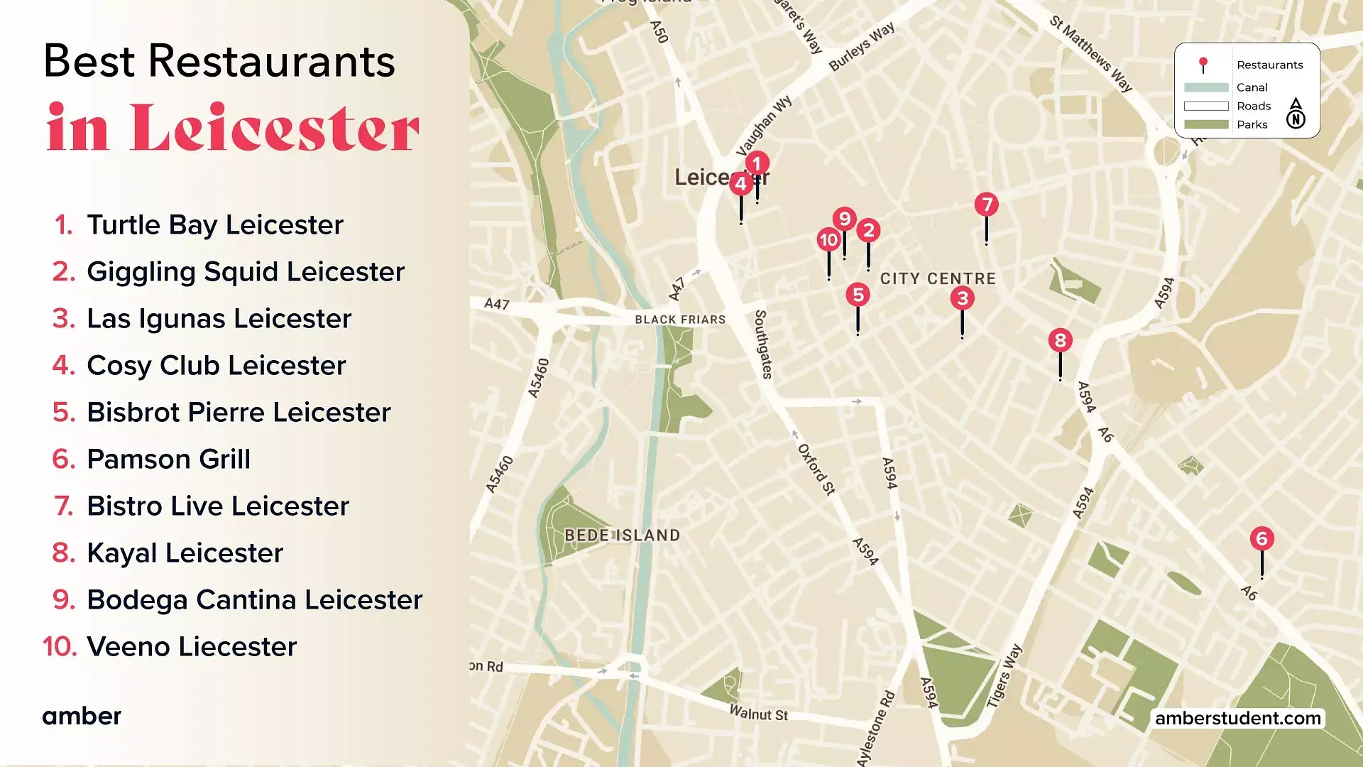 best restaurants in Leicesters